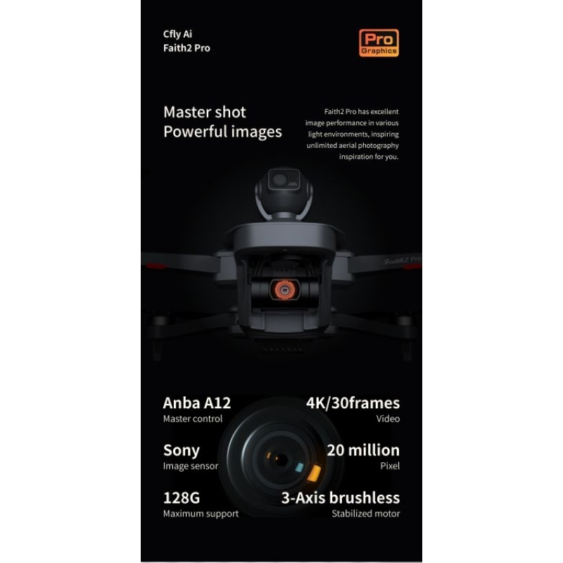 Flycam Faith 2 pro - 4K 6km gimbal 3 trục - cảm biến va chạm | BigBuy360 - bigbuy360.vn