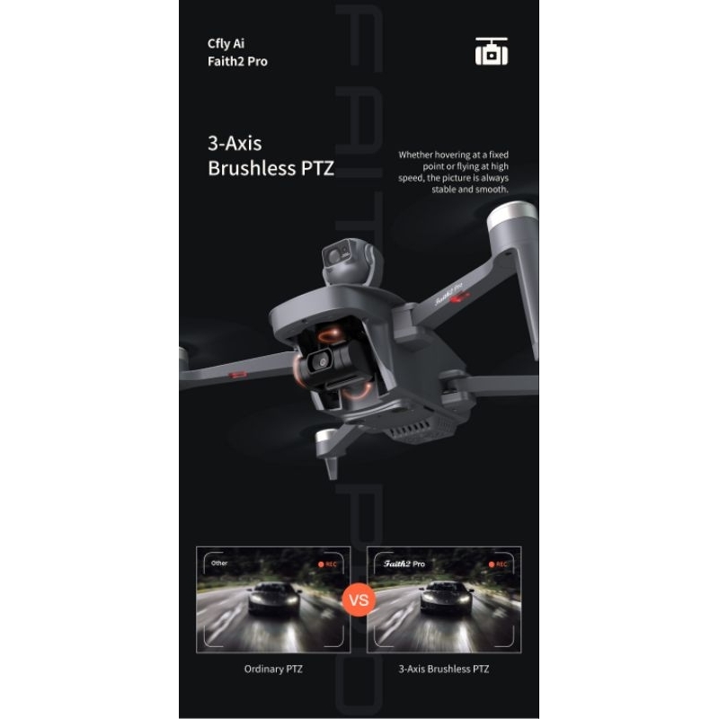 Flycam Faith 2 pro - 4K 6km gimbal 3 trục - cảm biến va chạm | BigBuy360 - bigbuy360.vn