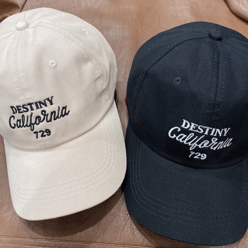 Mũ Lưỡi Trai Unisex Nam Nữ Thêu Hình Chữ CALIFORNIA Phong Cách Hàn Quốc BIBIANE ACCESSORIES