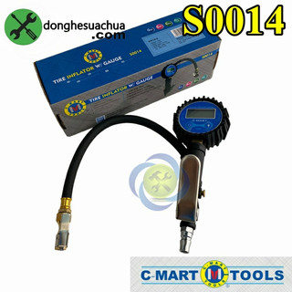 Dụng cụ bơm lốp xe đồng hồ điện tử C-mart S0014