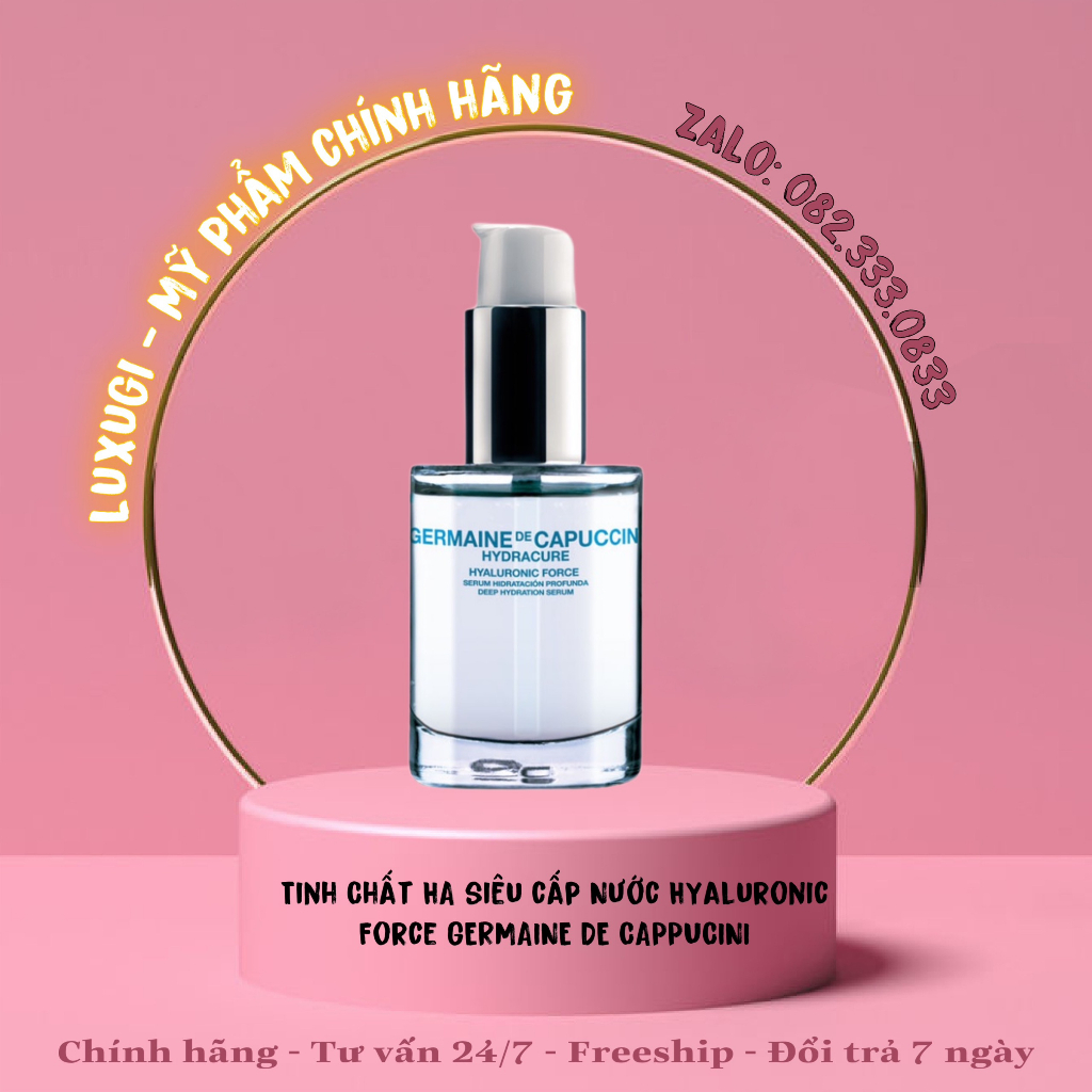 Mẫu mới - Tinh Chất HA cấp Nước Hyaluronic 3D Force GERMAINE DE CAPPUCINI Loại bỏ mọi cảm giác khô căng trên da