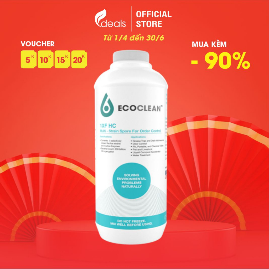 Ecoclean FRESH (1XFHC) - Vi Sinh Xử Lý Mùi Hôi Ống Cống, Lỗ Sàn, Bồn Rửa - KPT CHEM