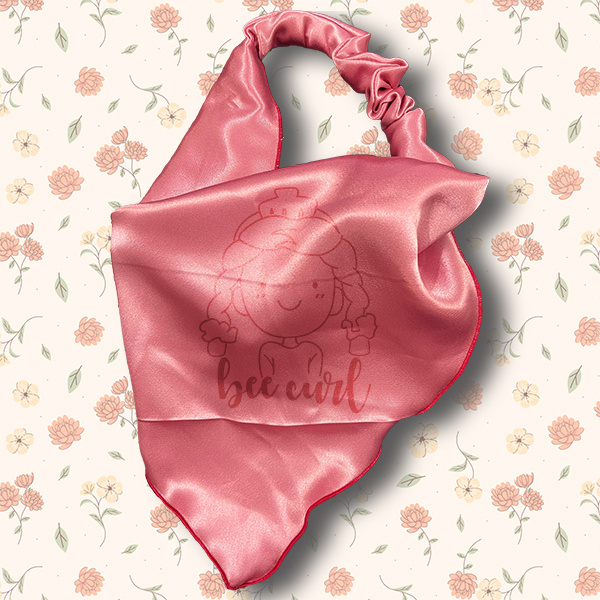 Băng Đô Cài Tóc Khăn Lụa Tam Giác, Bandana Sang Trọng Có Dây Chun Co Giãn