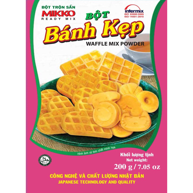 Bột bánh kẹp waffle Mikko Hương Xưa 200g