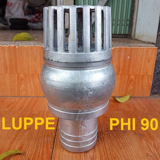 Luppe máy bơm 1 chiều nhôm minh hà, lúp bê chõ bơm giếng, rọ hút phi 90