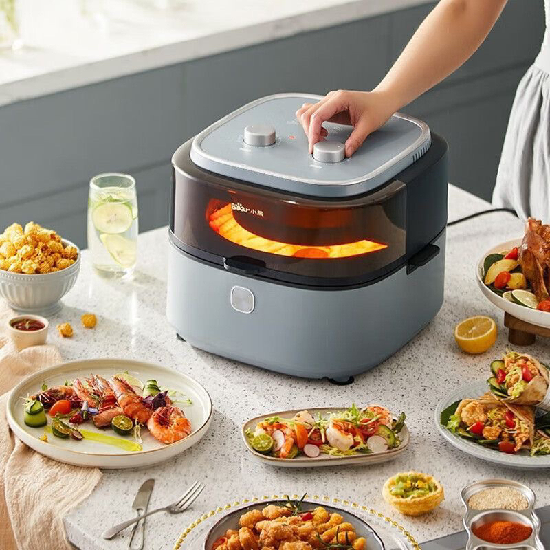 Nồi chiên không dầu mặt kính đa năng BEAR QZG-E14G5 /QZG-E13E5 dung tích 6.5L bảo hành 12 tháng