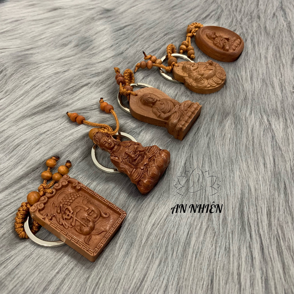 Móc Khoá Gỗ Bình An