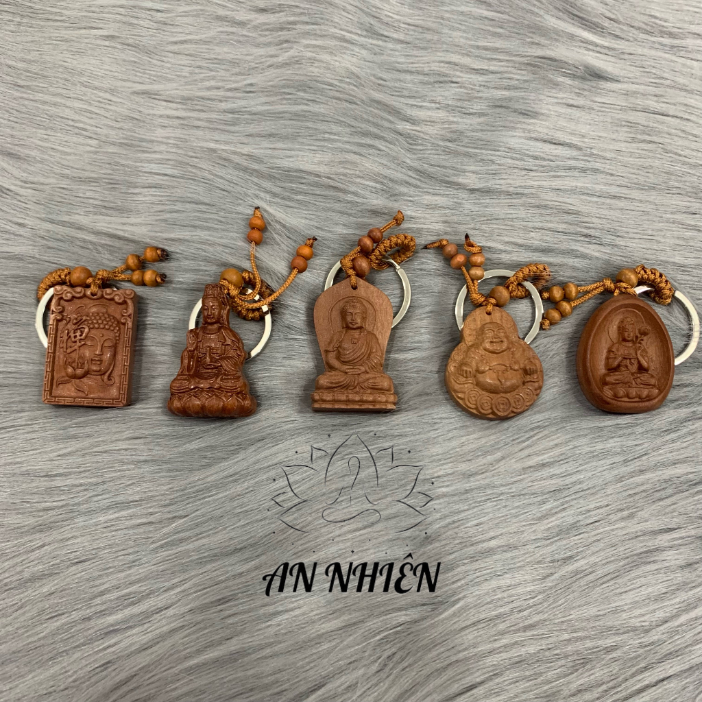 Móc Khoá Gỗ Bình An