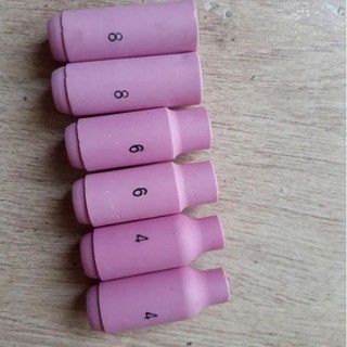 Chụp sứ hàn tig wp số 4, 5, 6, 7, 8 - chụp sứ mỏ hàn tig wp17-18-26 số 4 kéo dài