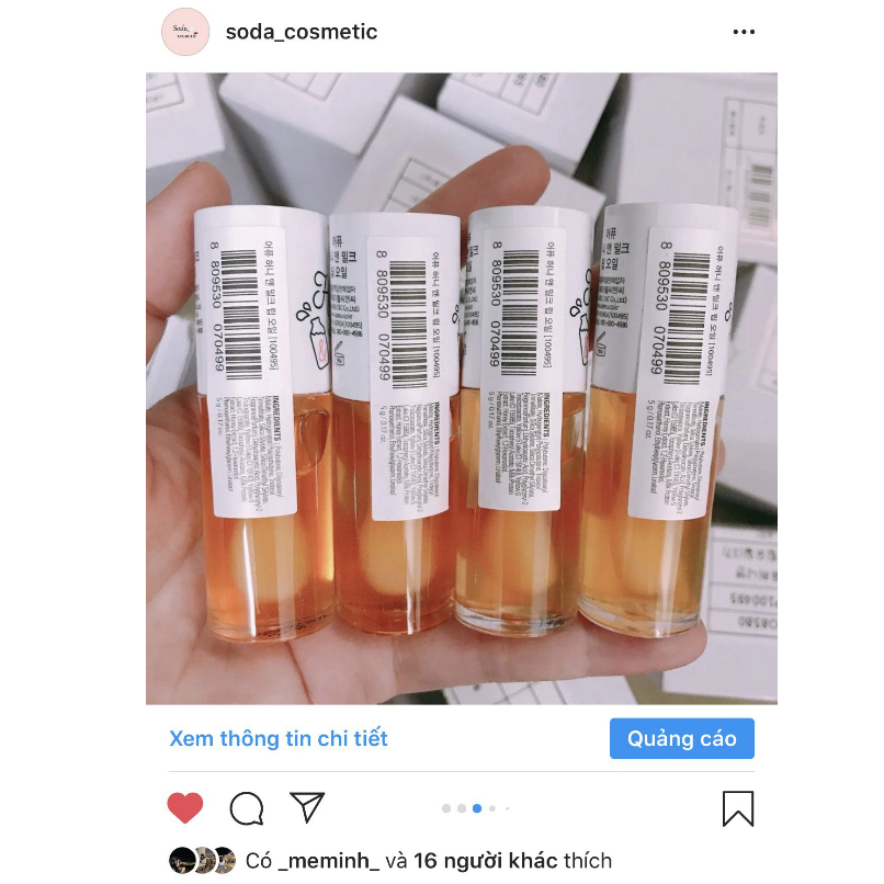 Dầu Dưỡng Môi Mật Ong A’Pieu Honey & Milk Lip Oil