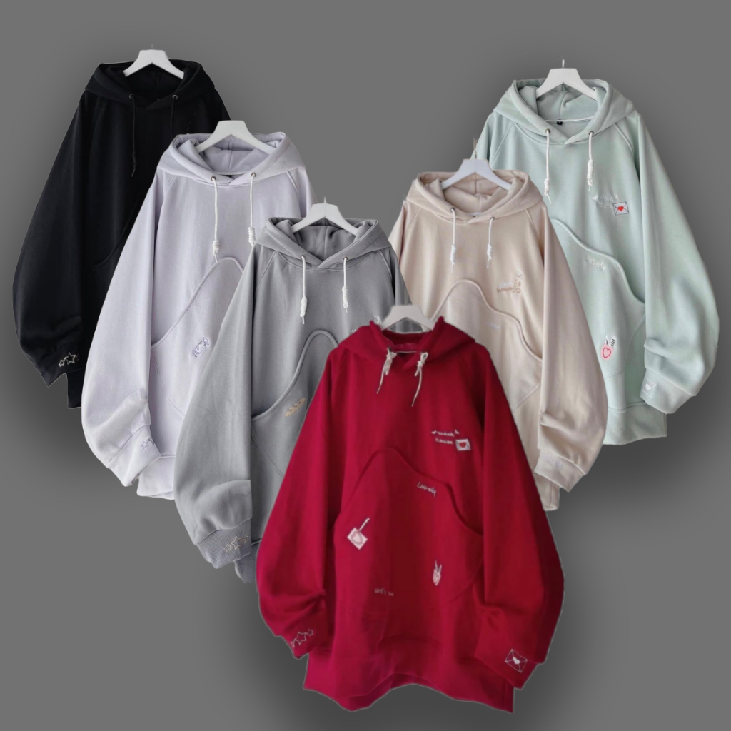 Áo Khoác Nỉ Ngoại ECKOCK HOUSE - Áo Hoodie Zip Túi Siêu To, thời trang mùa hè, giá rẻ