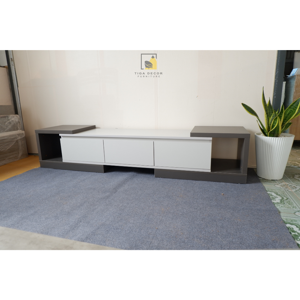 Kệ Tivi phòng khách nguyên khối gỗ mdf, kệ tivi có tăng giảm kích thước. Dài 140 - 180cm