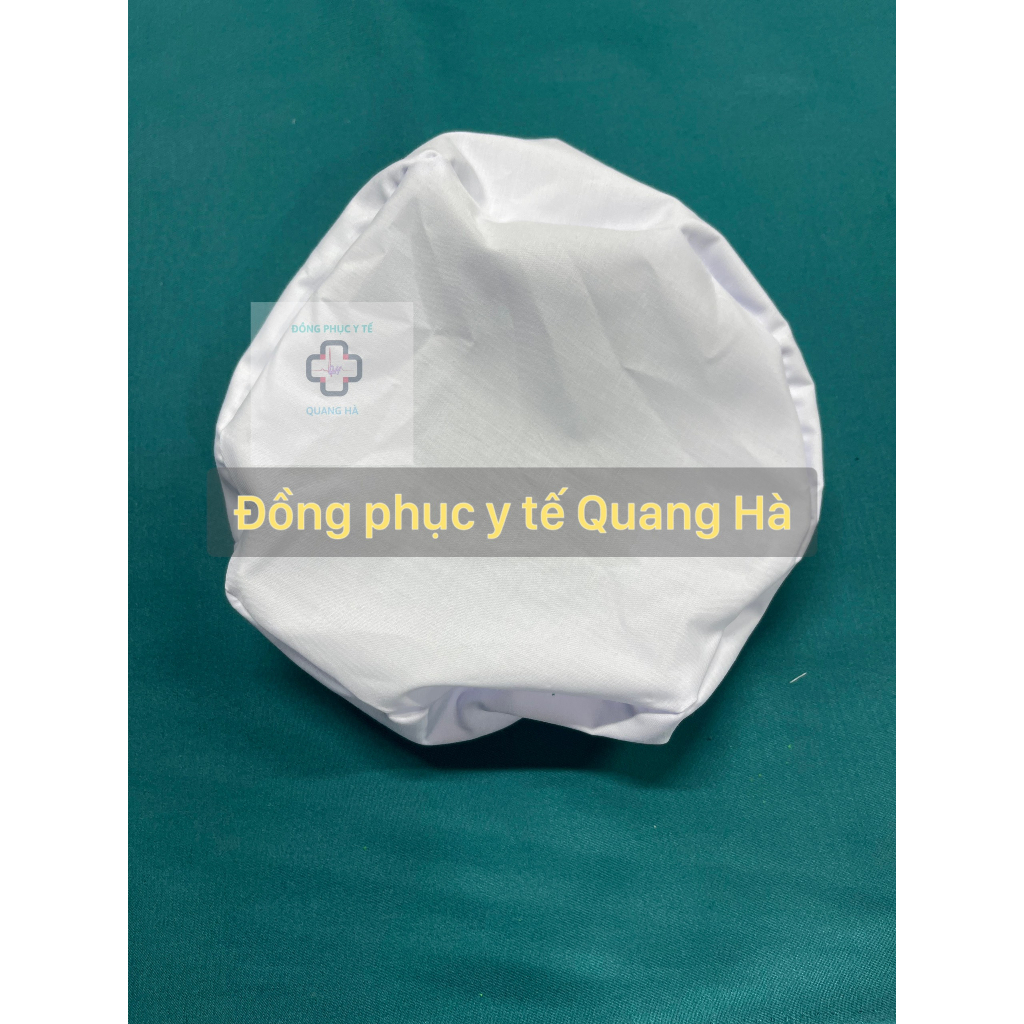 Mũ đội đầu y tế nhiều màu- vải Lon Nhật - Mũ vải blu công nghệ trùm đầu, mũ công nhân trùm đầu, mũ vải bếp, nhân viên.