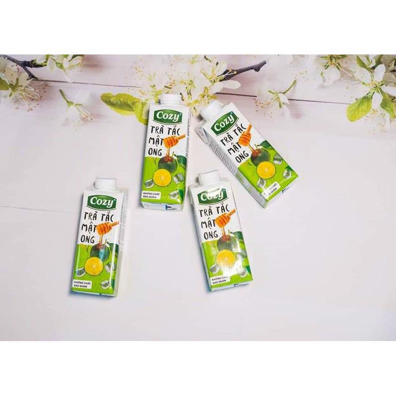Trà COZY lốc 4 hộp đủ vị 225ml siêu ngon