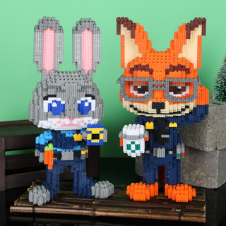 Lego Lắp Ráp Cáo Thỏ Cảnh Sát (tặng búa)