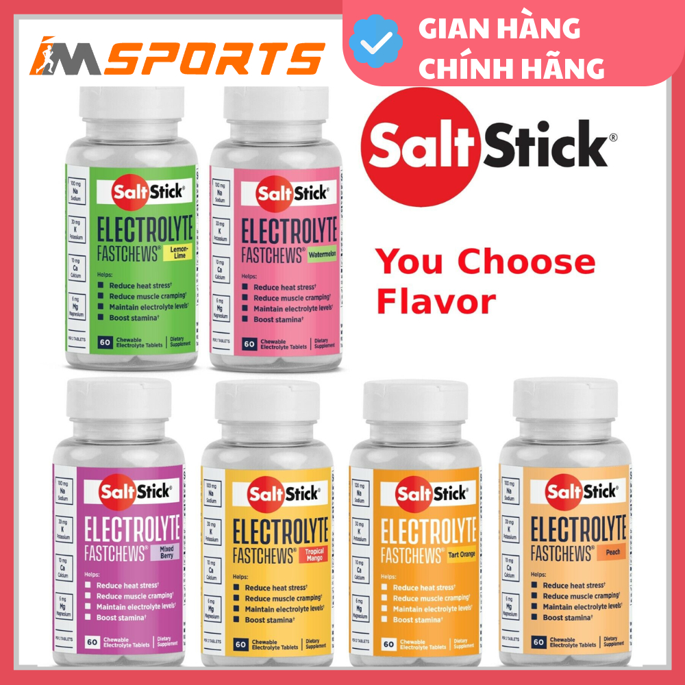 LỌ 60 VIÊN KẸO NHAI NĂNG LƯỢNG SALTSTICK FASTCHEWS