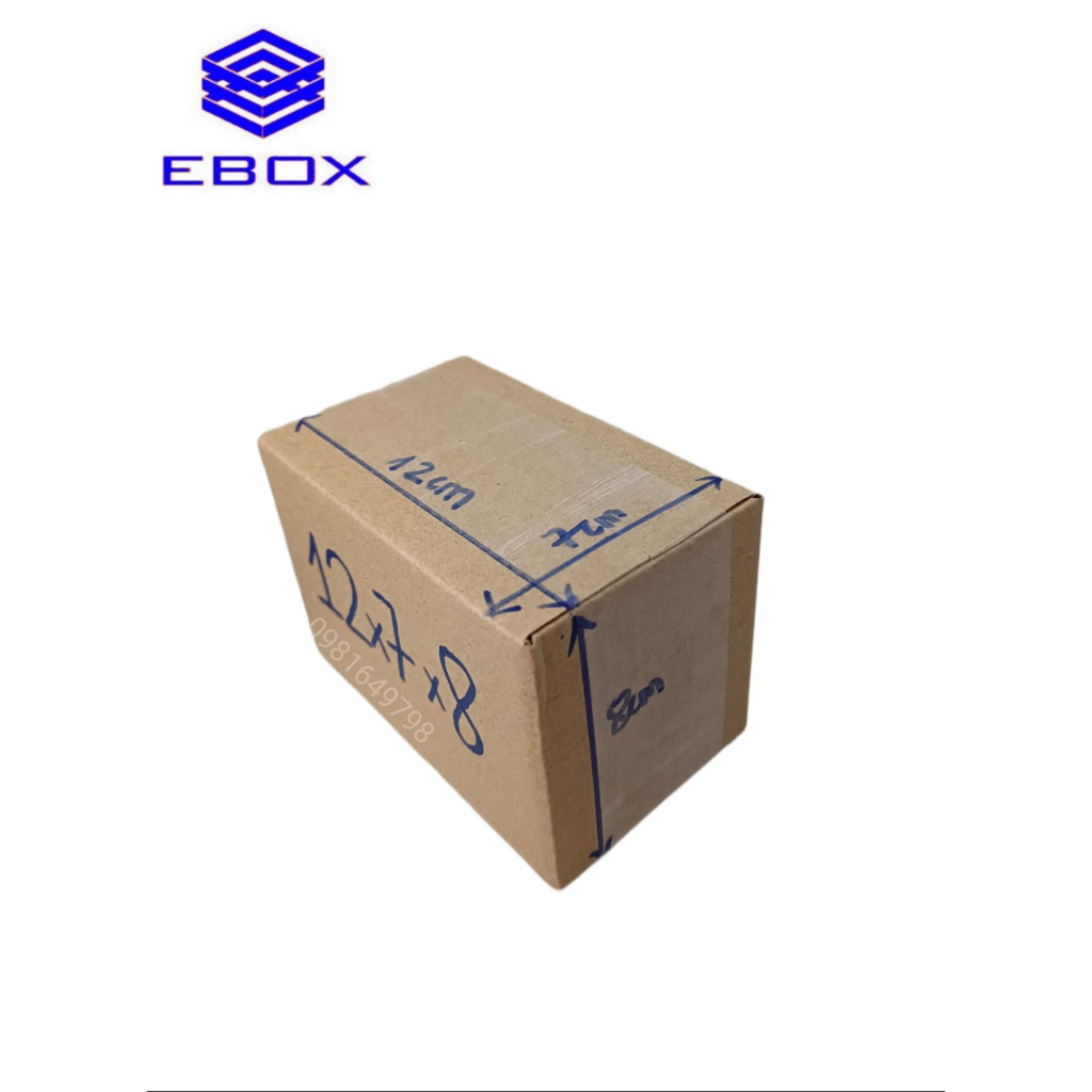 12x7x8 Combo 10 Hộp carton đóng hàng