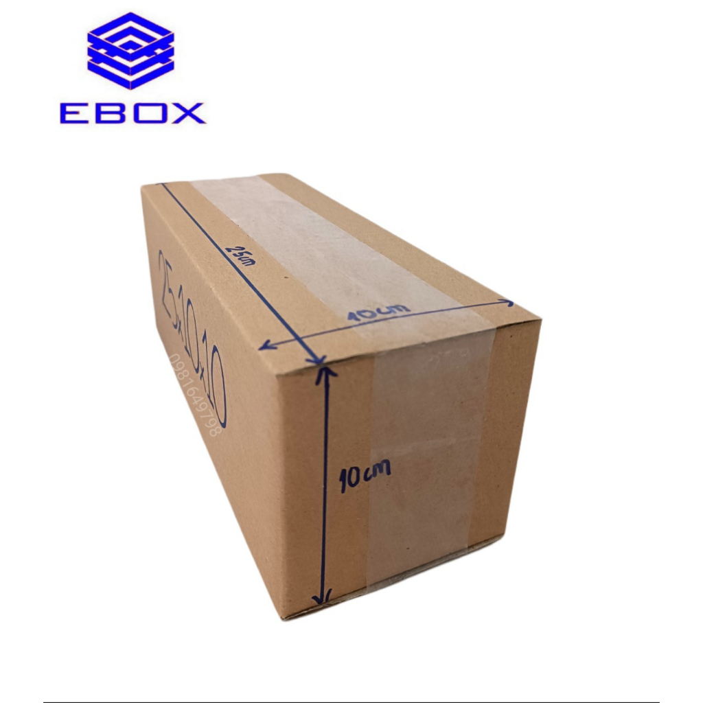 25x10x10 Hộp carton đóng hàng