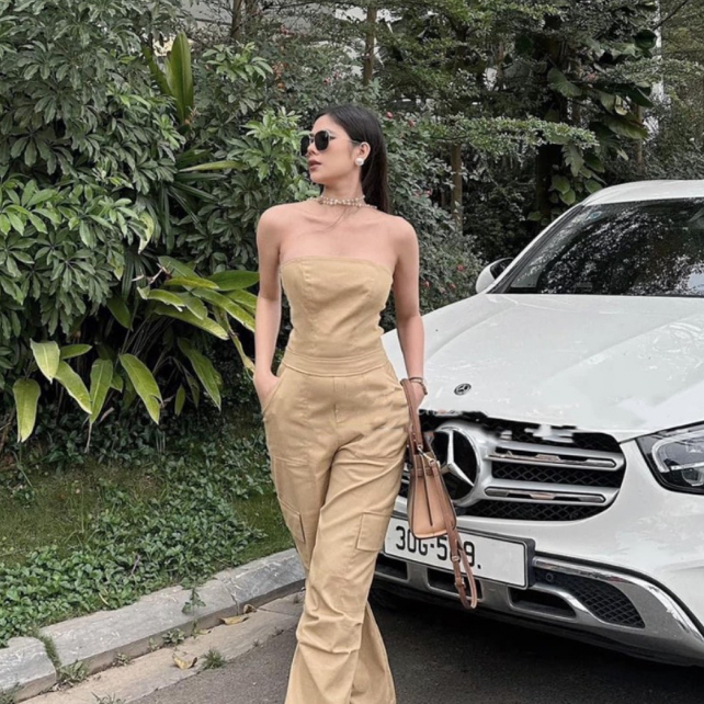 Bộ jump suit quây nữ quần suông dài umi lụa thời trang thiết kế sang chảnh đi chơi dự tiệc cưới trẻ trung cá tính LEVAN