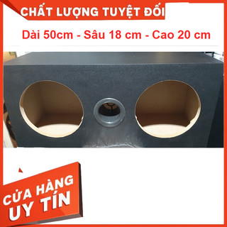 Vỏ thùng loa bass 16 cm - 1 tấc 6 làm sub kép hoặc loa full - sub ô tô