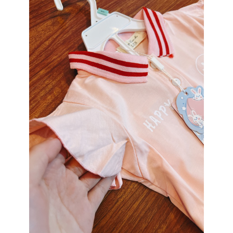 Váy đuôi cá cổ polo bé gái hàng qc 2 màu