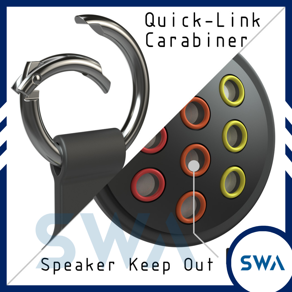 Vỏ bọc Bao silicon cao su Airtag kiểu nikesport 2 quai ngang và móc khóa thép SWA ART04 ART05