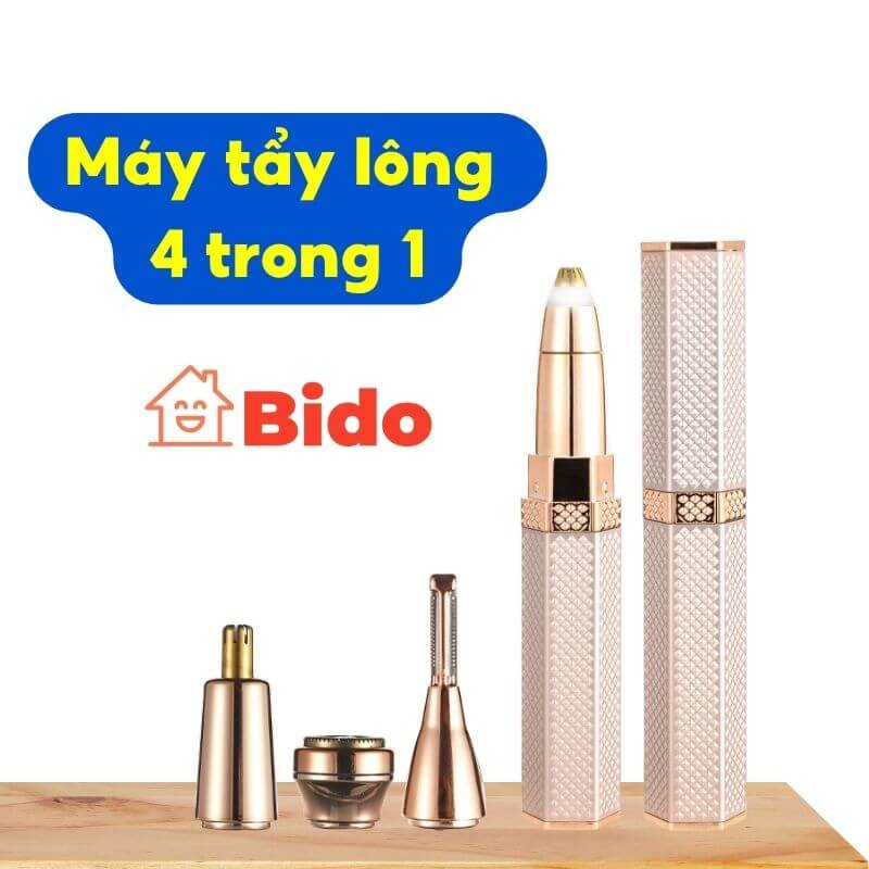Bút tỉa lông mày, máy cạo lông toàn thân đa năng 4 in 1 BIDO M133 thiết kế thỏi son nhỏ gọn, tiện dụng dễ dàng mang theo