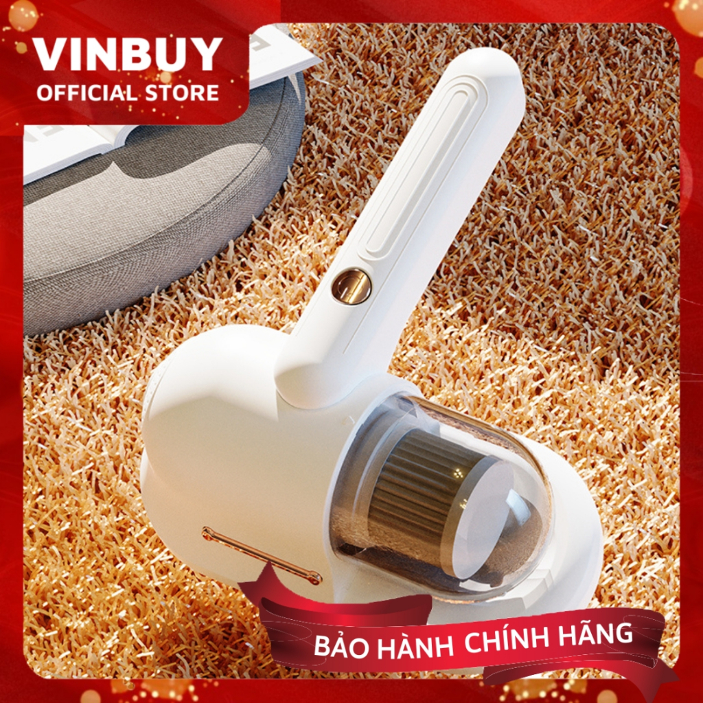 Máy hút bụi giường nệm không dây VinBuy cầm tay hiện đại diệt khuẩn đa tầng, đèn UV, lực hút mạnh 18000PA - VinBuy