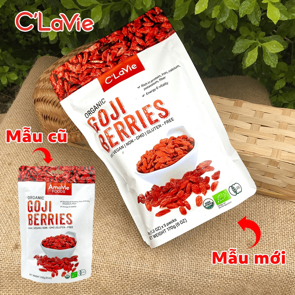 Kỷ tử (Kì tử) hữu cơ C'lavie Food 170g (Date 11/2023)