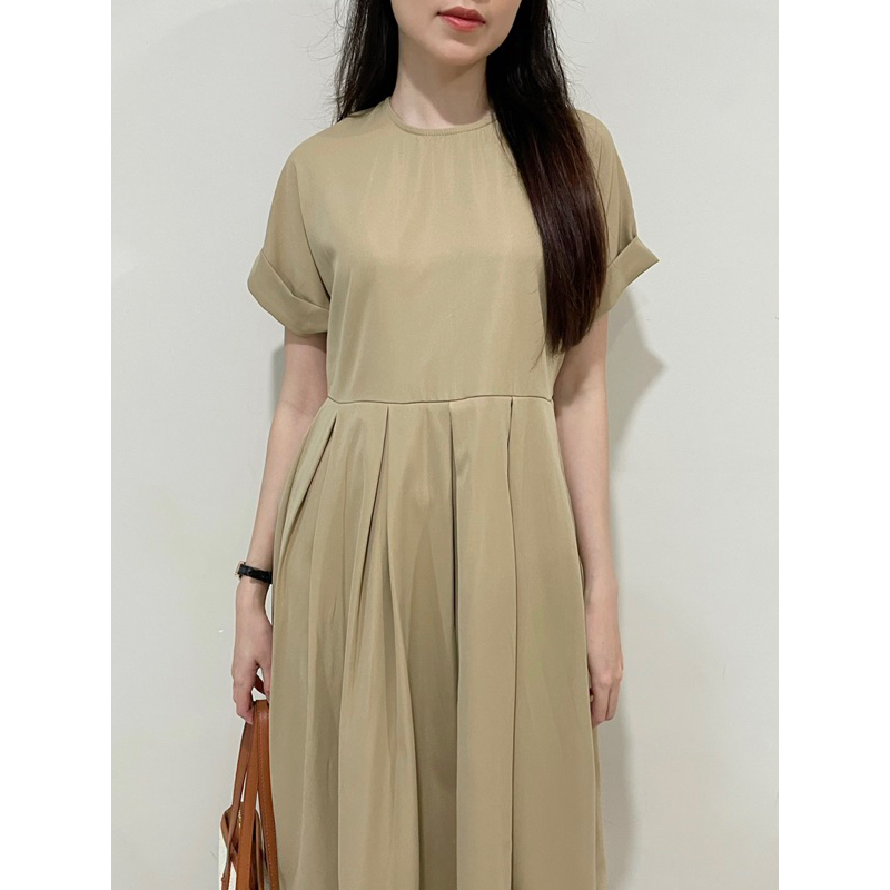 LIN DRESS - Váy thô dáng xếp ly REGEN