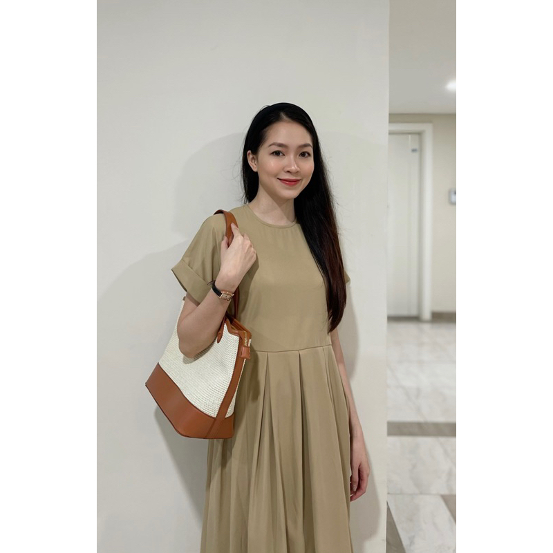 LIN DRESS - Váy thô dáng xếp ly REGEN