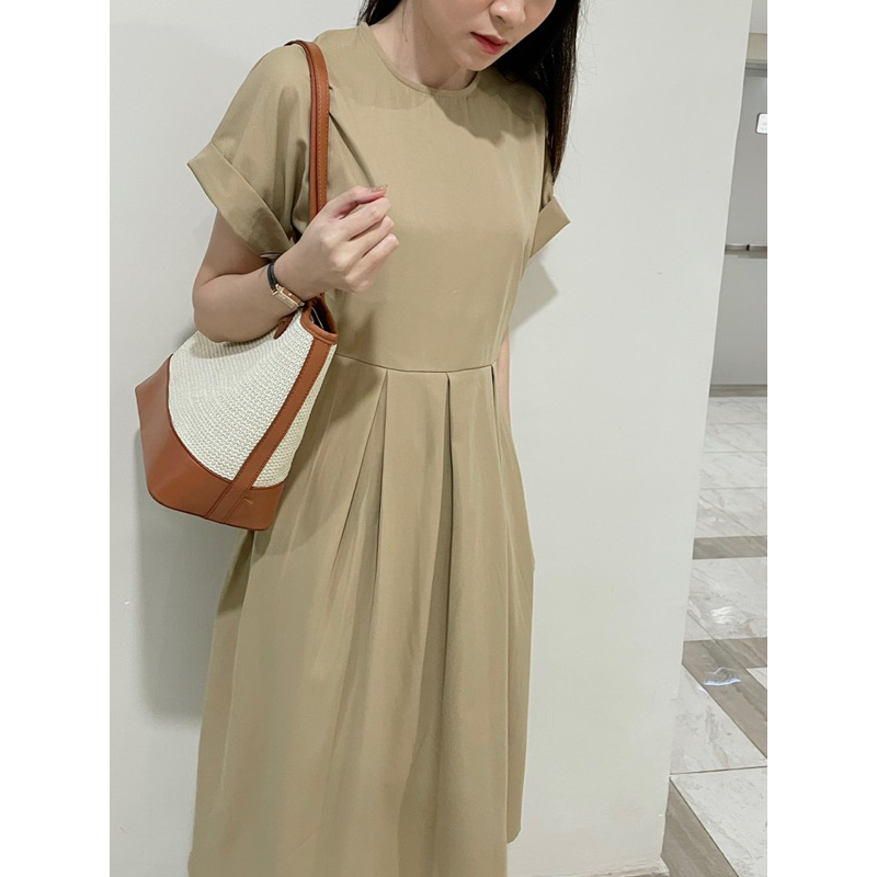 LIN DRESS - Váy thô dáng xếp ly REGEN
