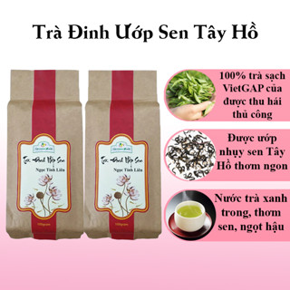 Trà Đinh Ướp Sen Tây Hồ 100gr - Trà Đinh Ướp Sen Ngọc Tỉnh Liên - Trà Tân Cương Xanh Chính Hãng