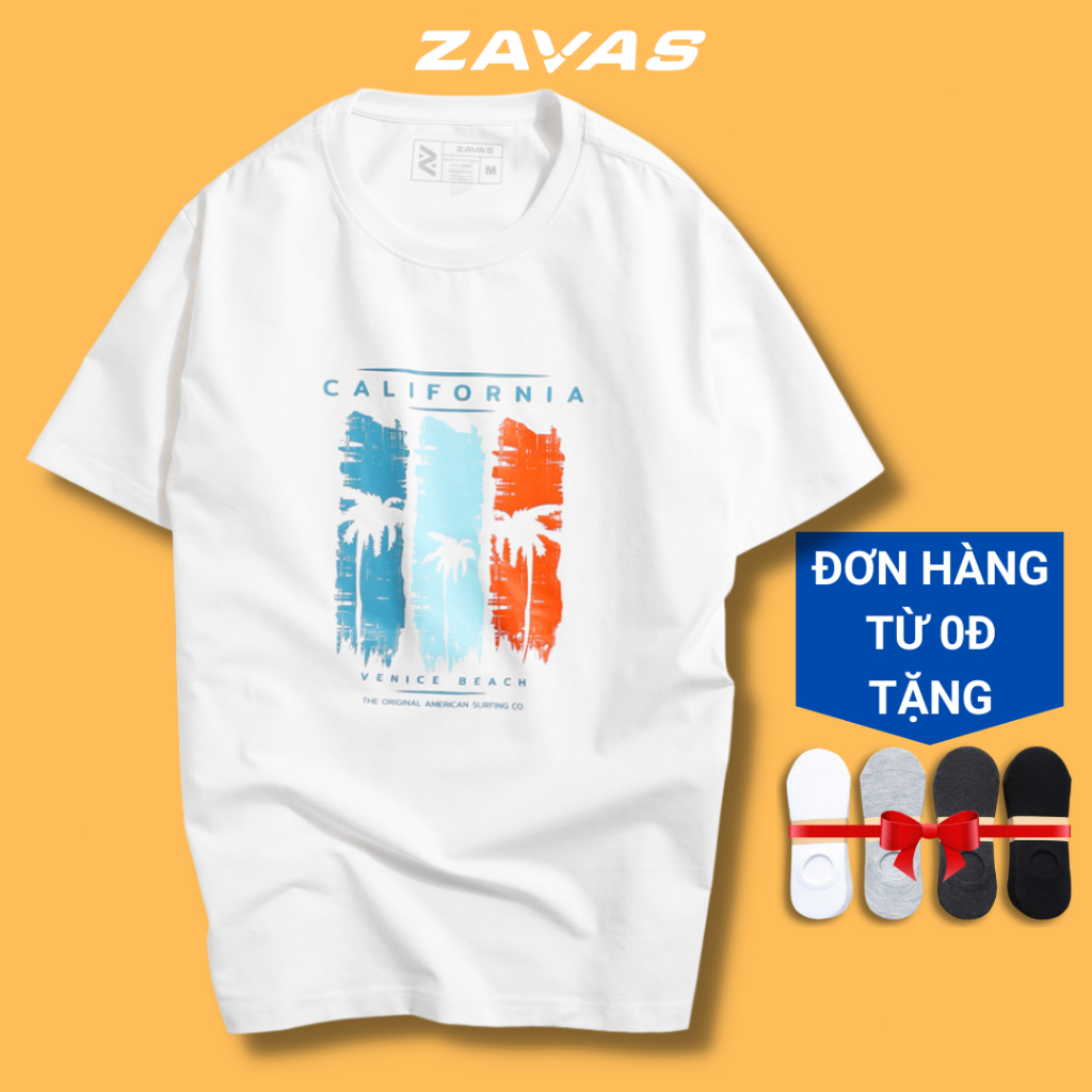 Áo phông nam cao cấp cổ tròn ngắn tay đẹp chất vải cotton co giãn 4 chiều thoáng mát ZAVAS - Z17