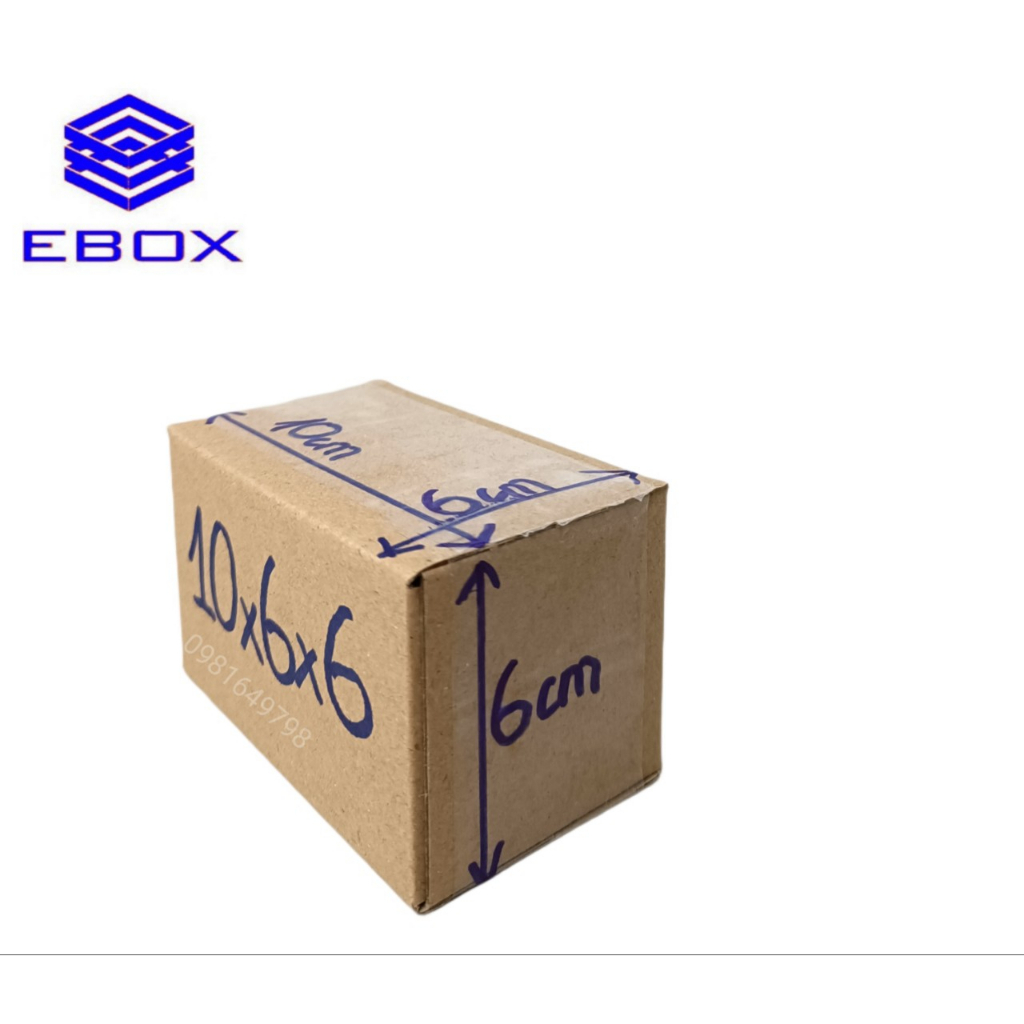 10x6x6 Combo 10 Hộp carton đóng hàng