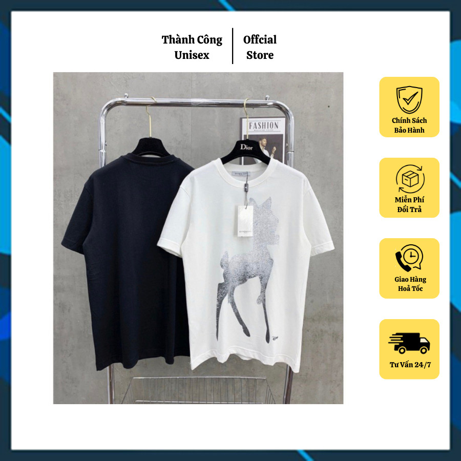 Áo Phông GIVENCHY Kim Tuyến Cực Nét - Áo Thun GIVENCHY Hoạt Hoạ Chất Liệu Cotton Cao Cấp From Dáng Hàn Quốc Hottend 2023