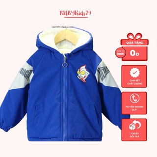 Áo gió lót lông cho bé trai siêu xinh từ 14-19kg -rubykids79