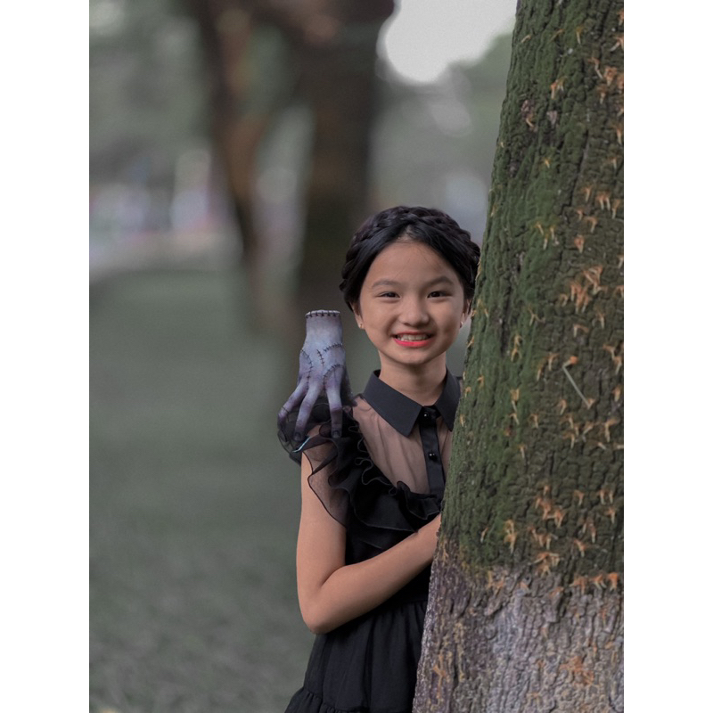 Đầm tiệc wednesday cho baby