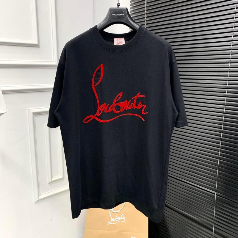 Áo phông Louboutin chảy mực nam nữ in 2 mặt. Áo Phông Loubotin Unisex Nam Nữ hotrend quảng châu