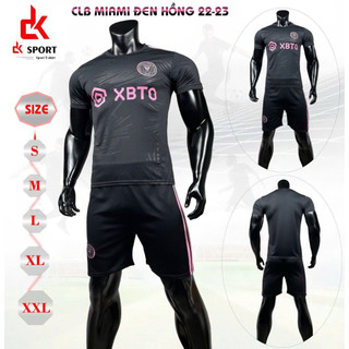 Hot bộ quần áo inter miami màu đen 2023 mới đẹp - vải thun lạnh cao cấp