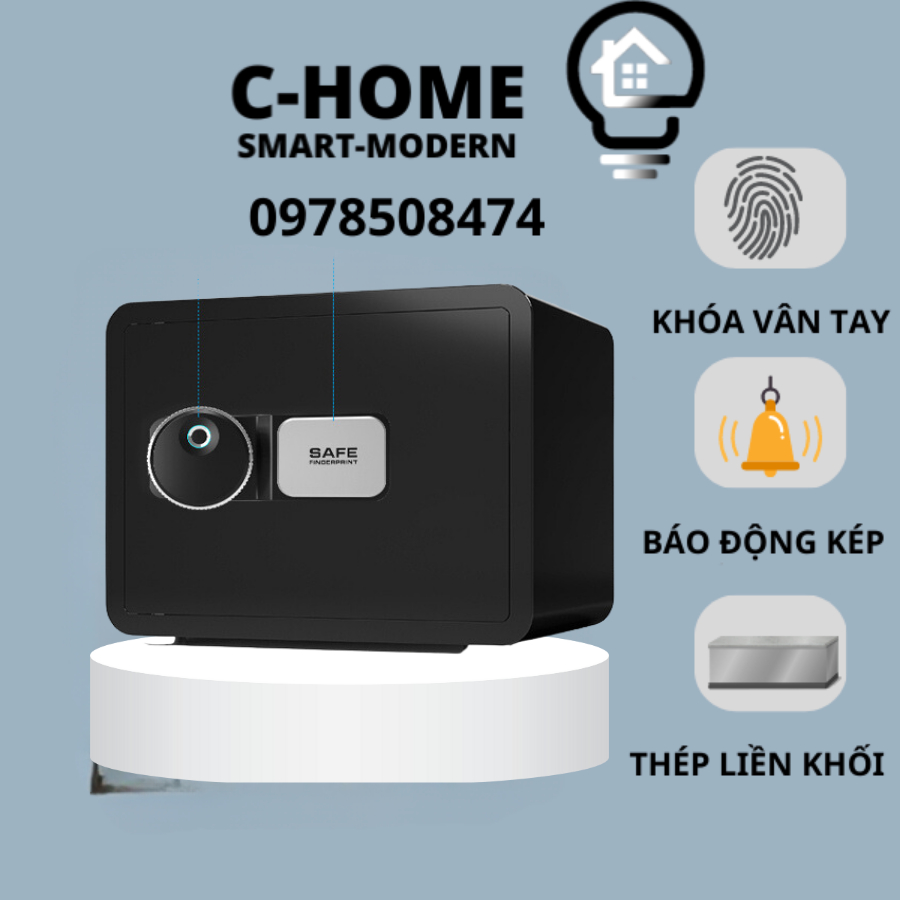 ( CÓ HỎA TỐC)Két sắt mini khóa số- vân tay ,Tủ Két Sắt điện tử chống cháy,bảo mật cao, an toàn cho gia đình văn phòng
