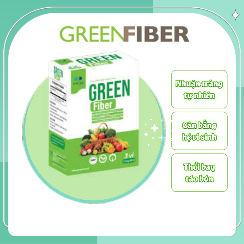 Chất xơ green fiber, bổ sung chất xơ từ rau củ quả