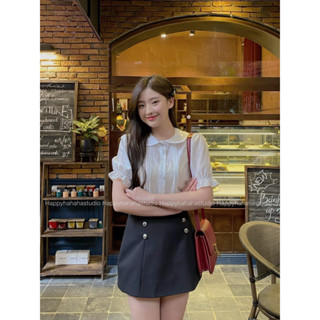 ANU452 - ÁO SƠ MI NỮ GU TƠ NHẬT CỔ SEN LI DỌC