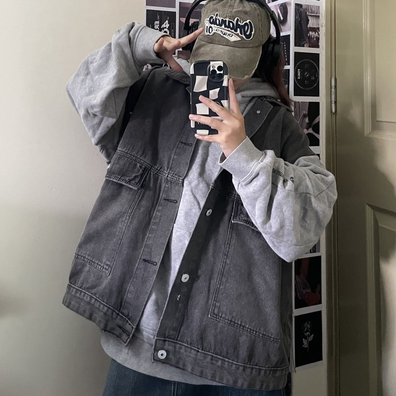 Áo Gile Jean Túi Hộp Unisex Nam Nữ Giá Rẻ Chất Lượng