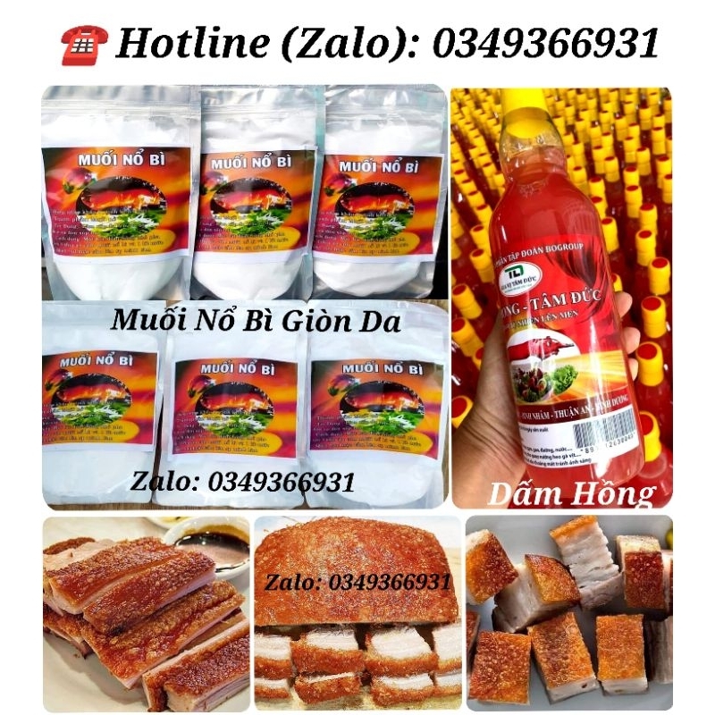 Combo Muối Nổ Bì + Dấm Hồng
