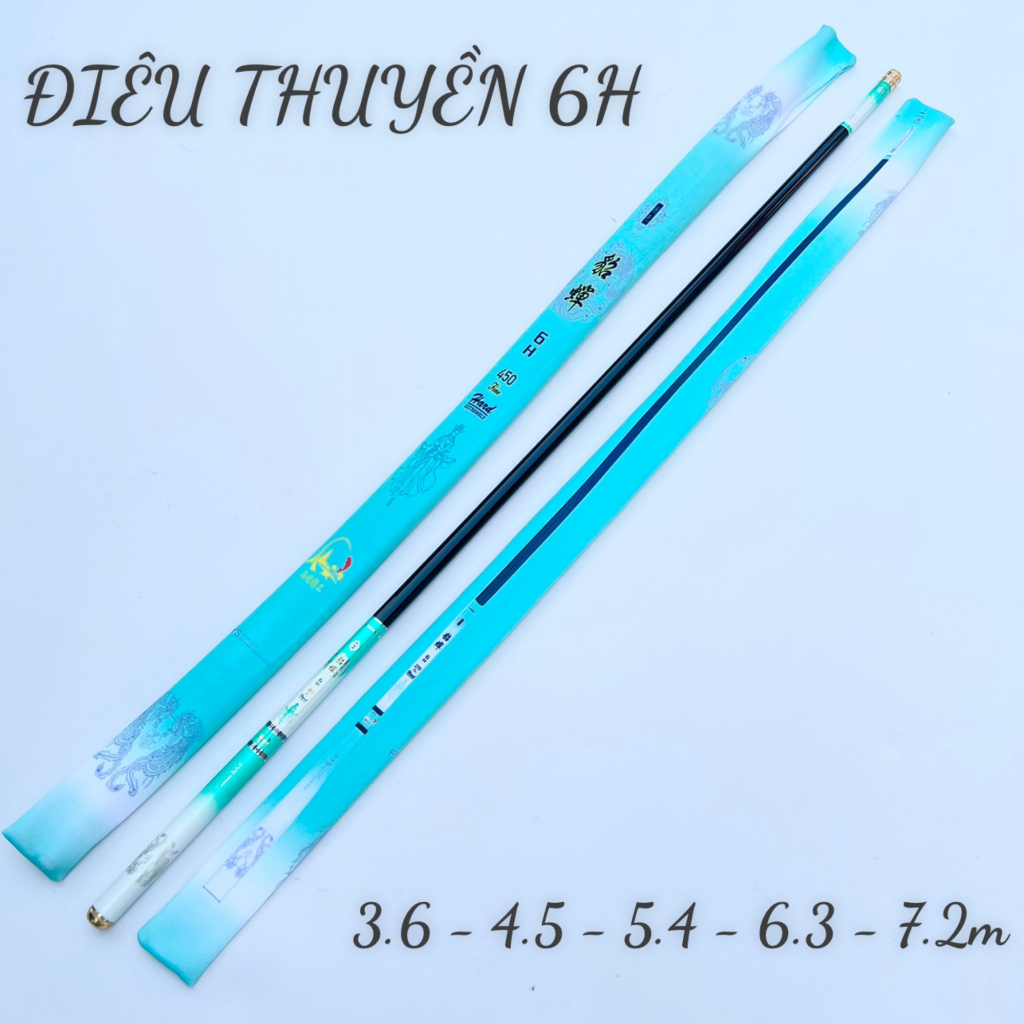 Cần Câu ĐIÊU THUYỀN 6H Chuyên Câu Đơn Câu Đài Tặng Kèm Ngọn Phụ