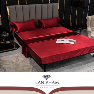 Bộ Ga Gối, Ga Giường Phi Lụa Lan Bedding Mềm Mại, Êm Ái Và Sang Trọng Bộ Sưu Tập 30 Màu Mới