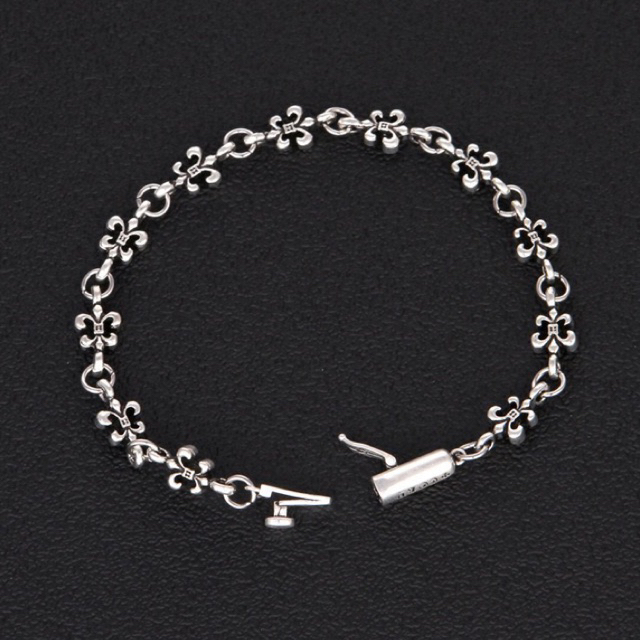 VÒNG TAY CHROME HEART Thép Titan Giá rẻ CH-170 -Lắc tay Chrome heart Bản Nhỏ/ Chrome heart bracelet