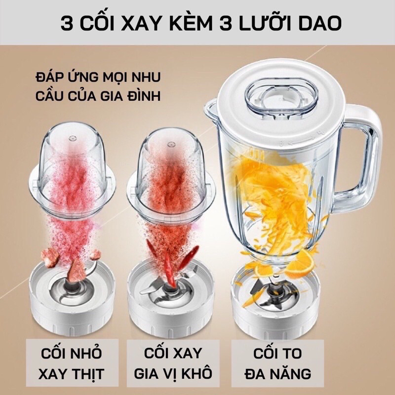 Máy Xay Sinh Tố Đa Năng Bear LLJ-B12K1 hàng chính hãng, bảo hành 12 tháng