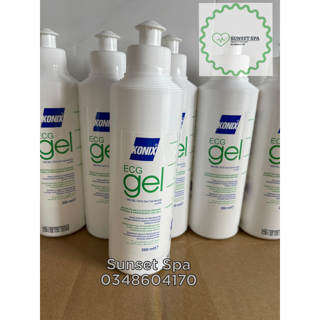 ✅ Gel Siêu Âm, Gel Lạnh Dùng Cho Máy Triệt Lông Mini, Gel Konix ECG Gel  - Gel điện tim